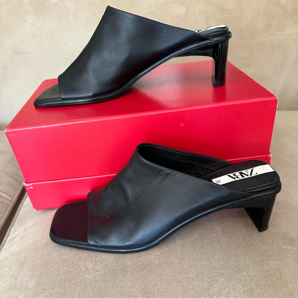 Leather Mules Zara - Picture 3 of 10